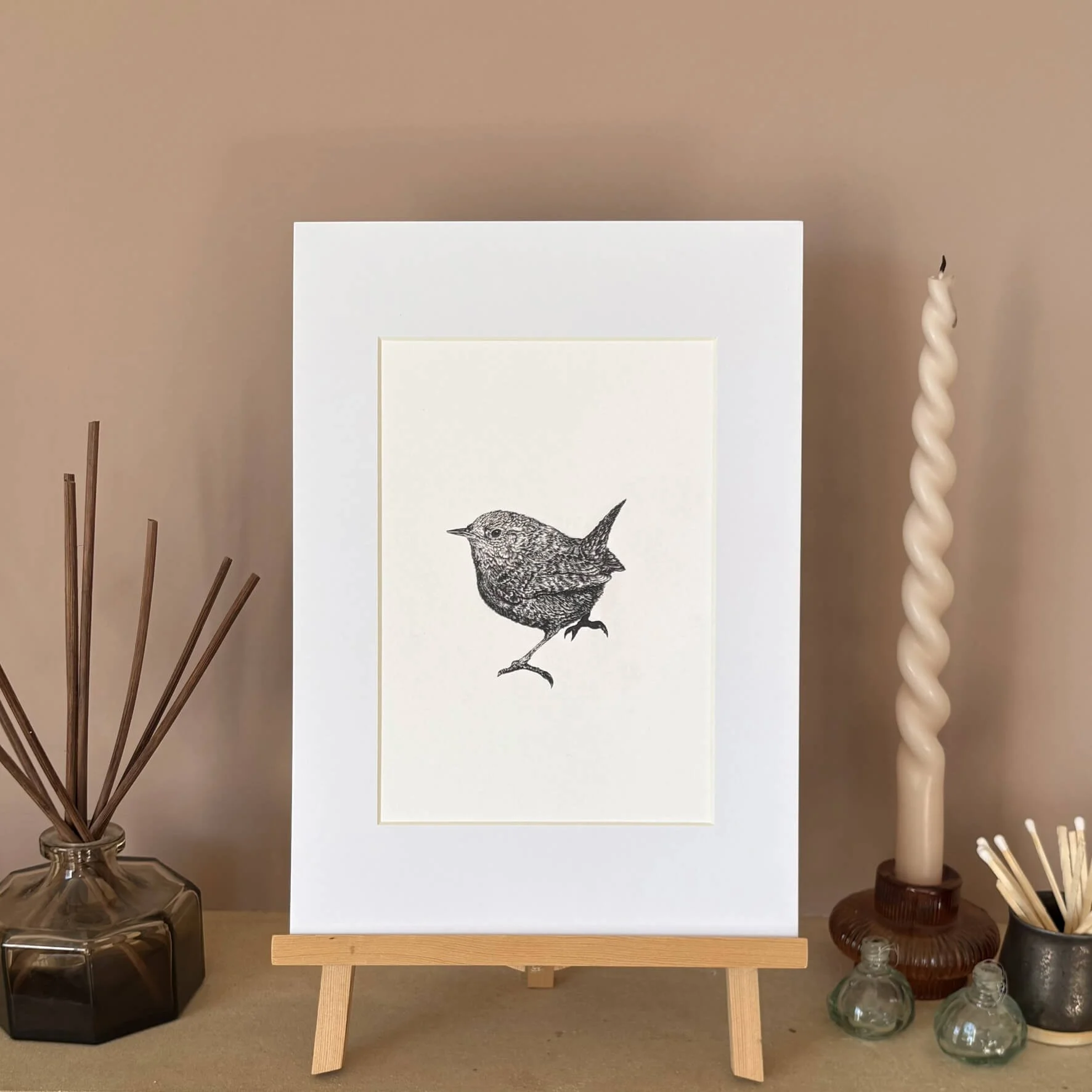 A4_Mounted_Giclee_Print_Wren_illustration.jpg
