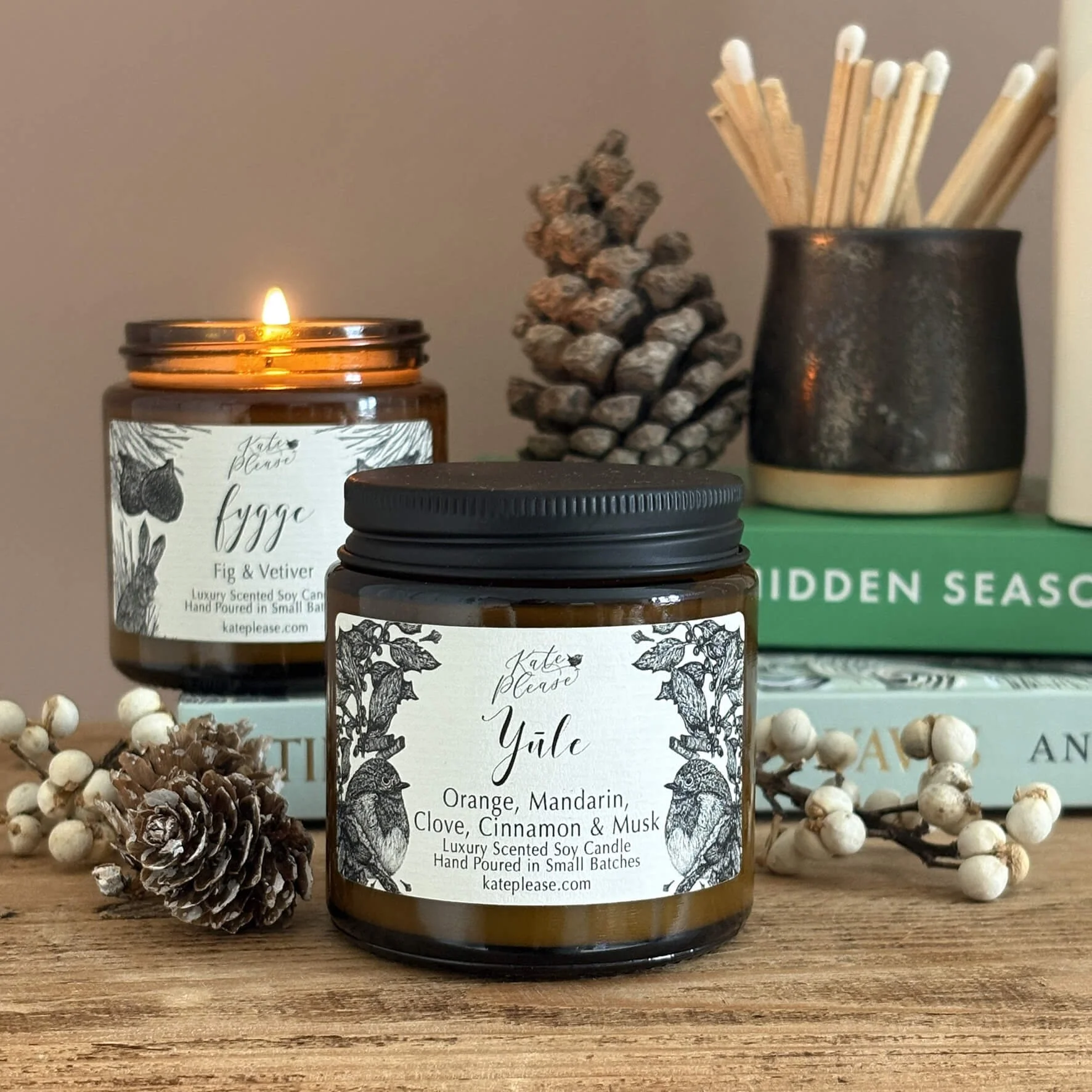 "Yule" Apothecary Candle              Orange, Mandarine, Clove & Cinnamon
