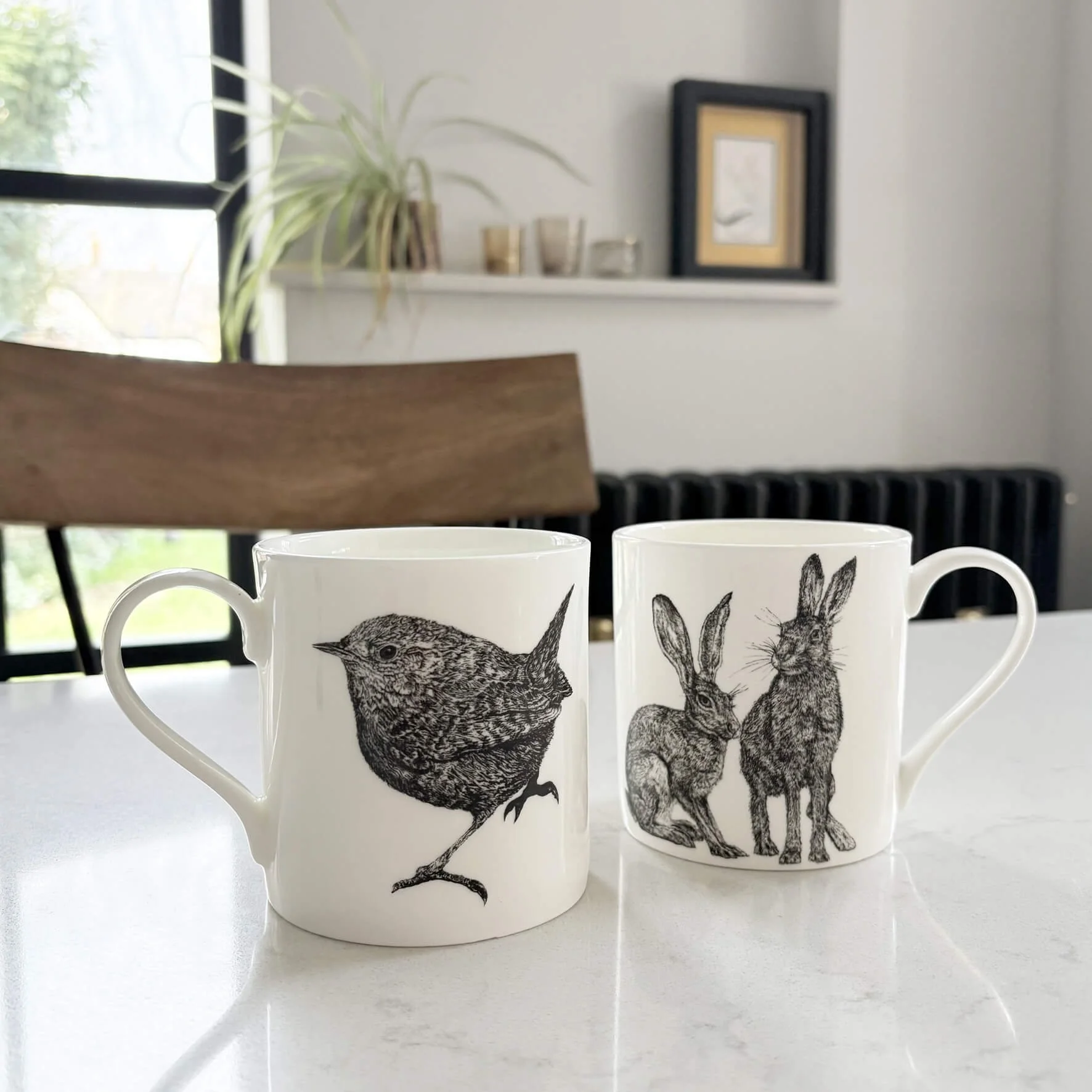 two_wildlife_illustrated_fine_bone_china_mugs_spring_kitchen_table.jpg