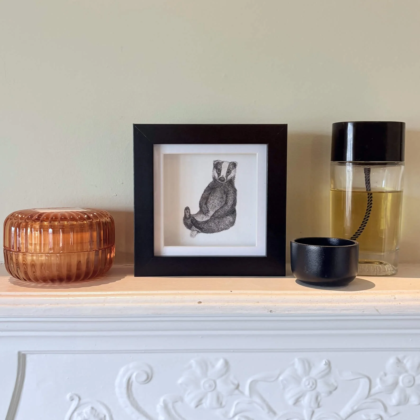 Benedict Badger - Mini Frame 12cm x 12cm