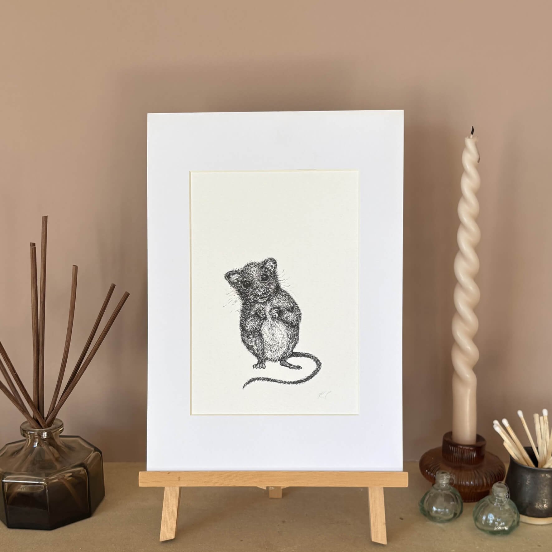 A4_Mounted_Giclee_Print_Dormouse_illustration.jpg