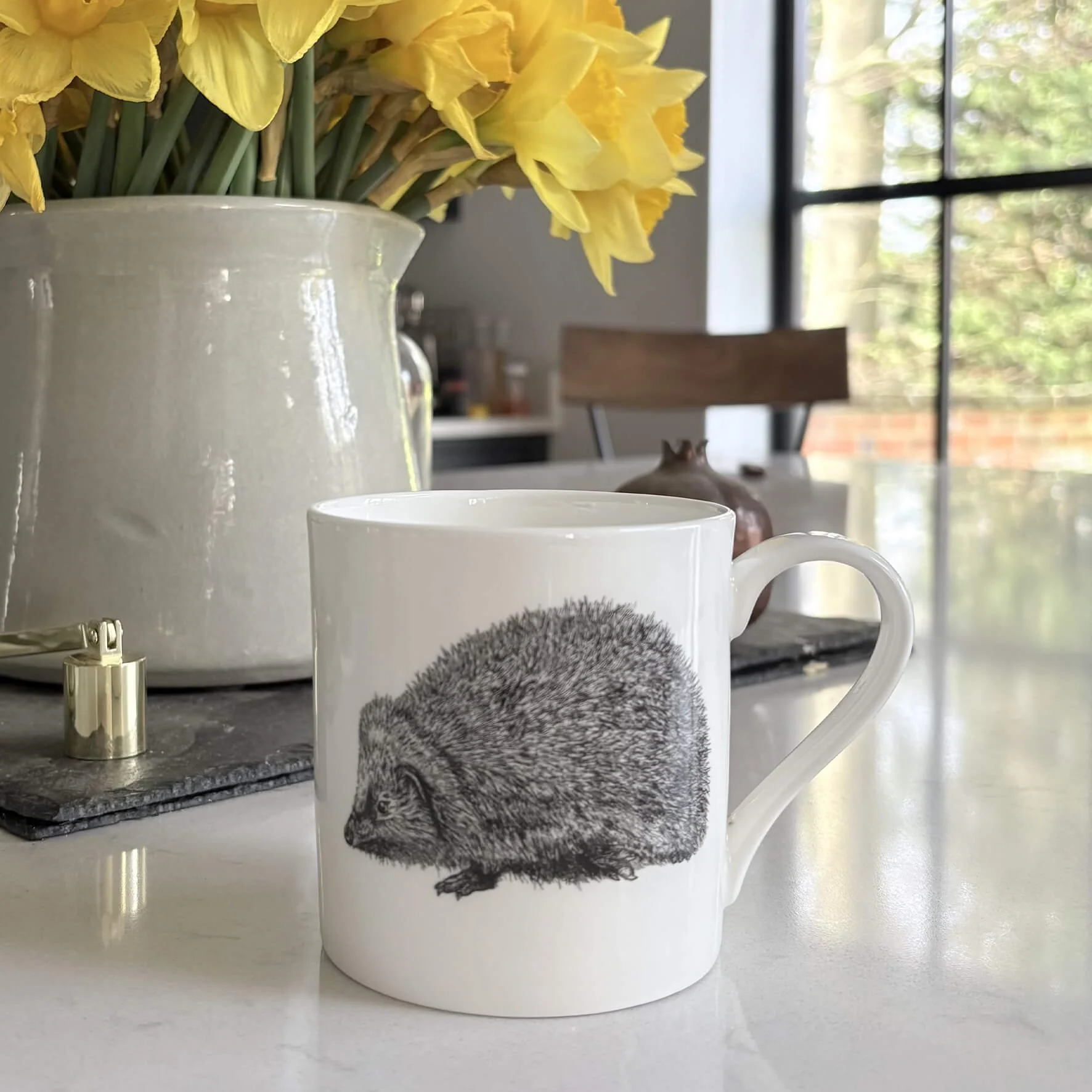 Fine Bone China Hedgehog Mug  "Horace"