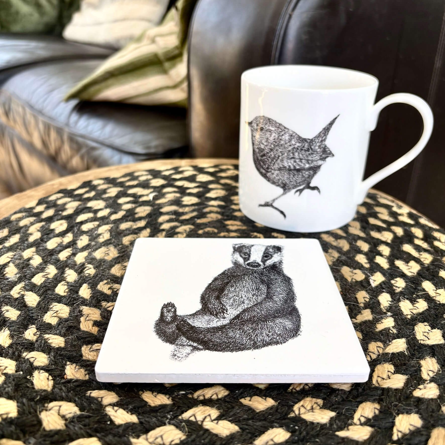 Ceramic_Coaster_badger_small_table.jpg