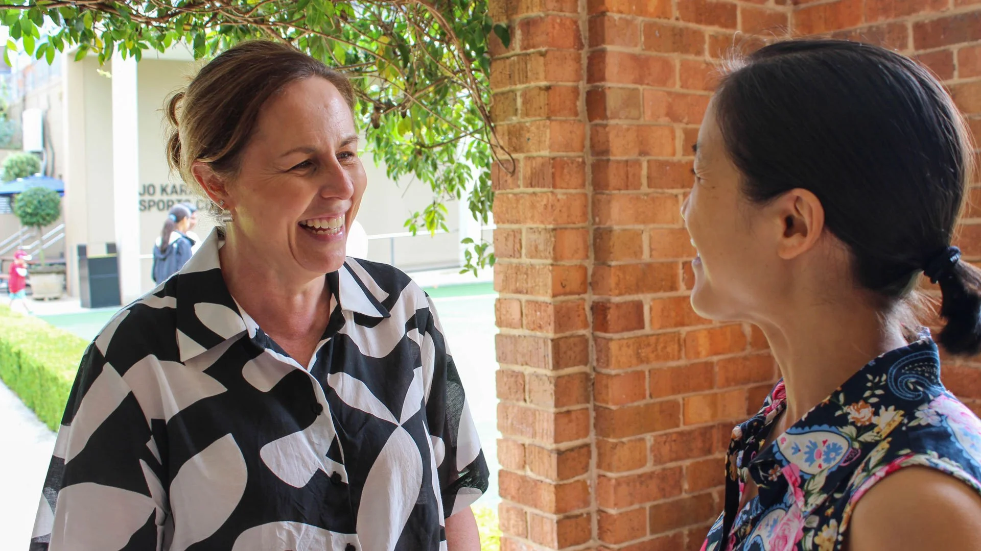 Two women from our church community, chatting together.
