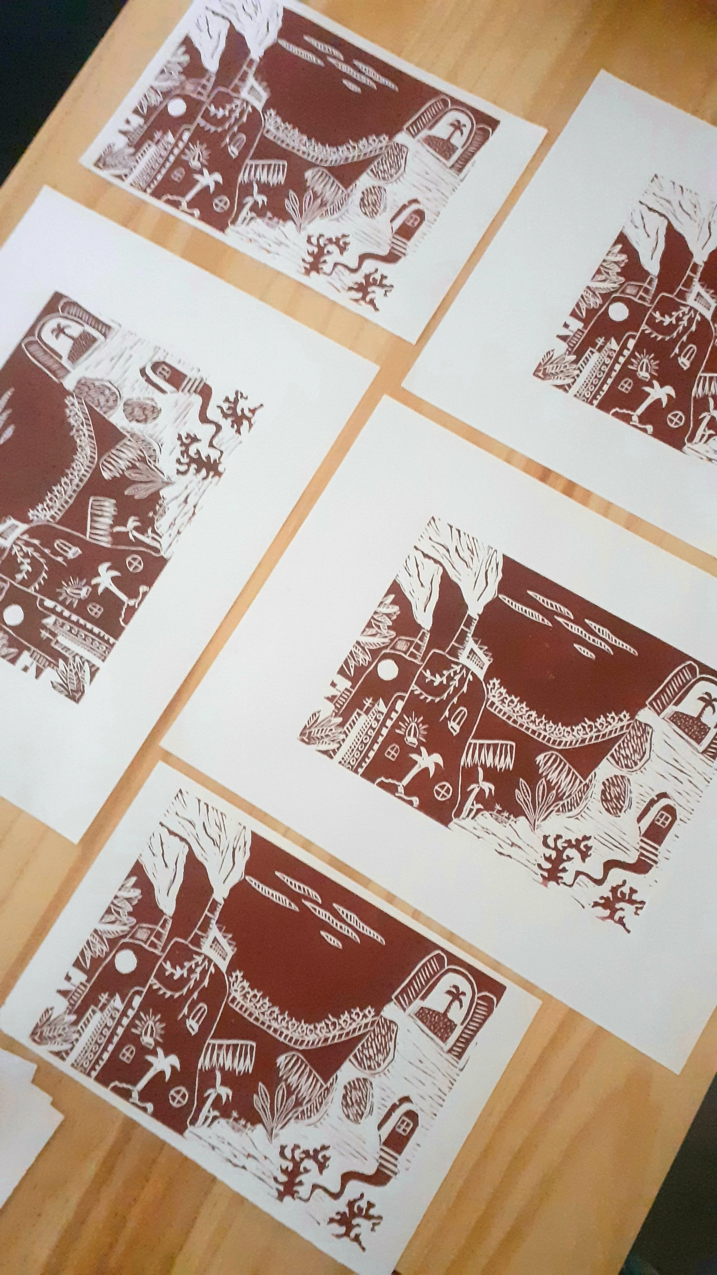 Emilie Dewitte — Speels prints met woord en beeld; linosnedes, monotypes, drogenaald …