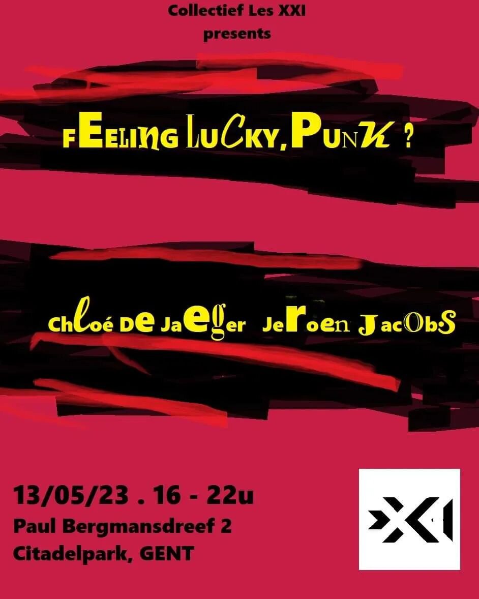 Op 13 mei kan je de expo Feeling lucky, punk? komen bewonderen, met tekeningen van Chlo&eacute; De Jaeger en fotografisch werk van Jeroen Jacobs!
👉 De expo loopt 1 dag, dus mis deze zeker niet!