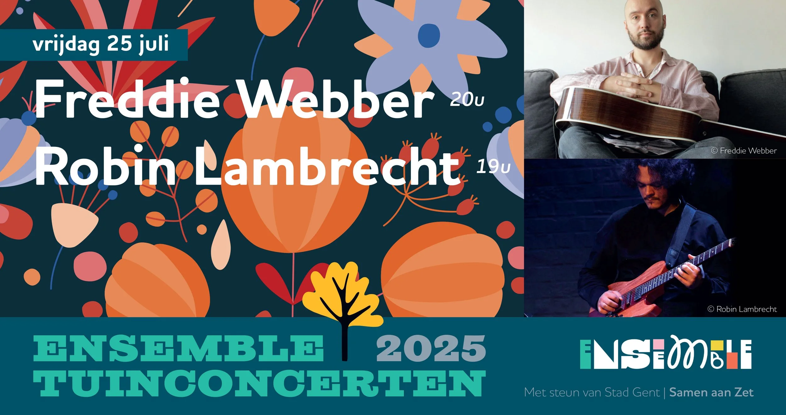 Gentse Feesten Tuinconcert | Freddie Webber | Robin Lambrecht