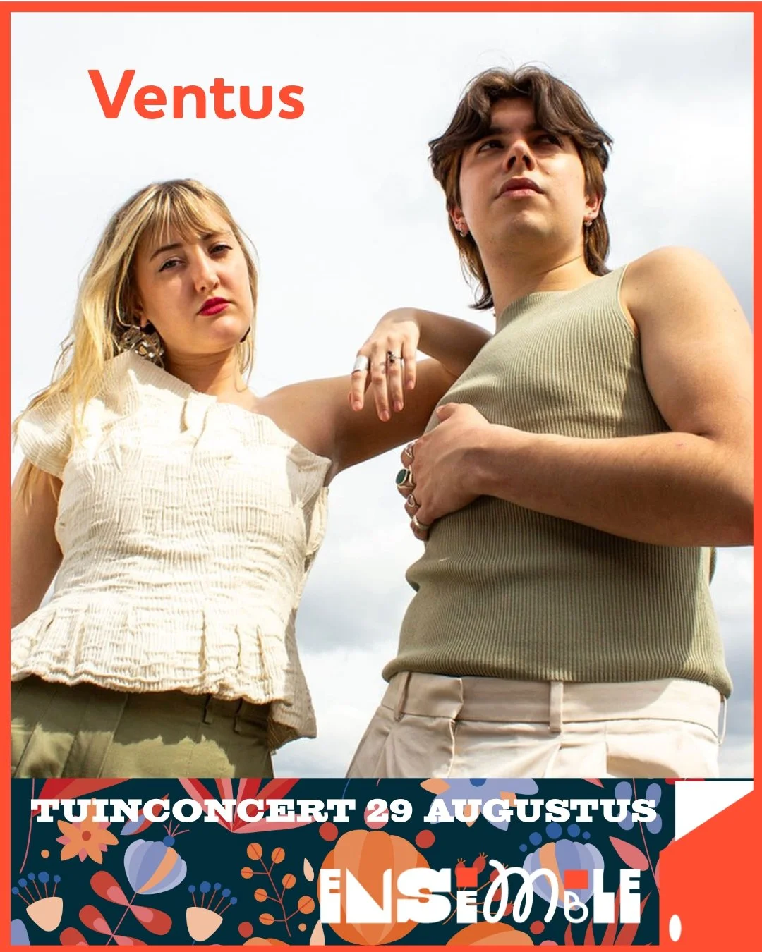 🎶 Gratis dubbelconcert in de tuin van Ensemble 🌿 elke zonnige 🤞 vrijdag!

🌿 𝗩𝗿𝗶𝗷𝗱𝗮𝗴 𝟮𝟵 𝗮𝘂𝗴𝘂𝘀𝘁𝘂𝘀
--
𝟭𝟵 𝘂𝘂𝗿 🕖 𝗨𝗻𝗱𝗲𝗰𝗶𝗱𝗲𝗱 𝗦𝗼𝘂𝗹𝘀
𝗨𝗻𝗱𝗲𝗰𝗶𝗱𝗲𝗱 𝗦𝗼𝘂𝗹𝘀 is een Gents duo dat bestaat uit Sofie (gitaar &amp; st