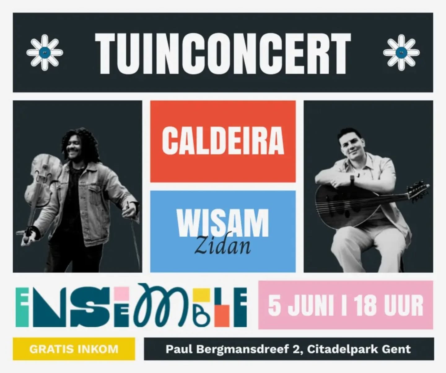 Morgen trappen we het seizoen af! Laat het weer u niet afschrikken, de optredens zullen onder het afdak op de binnenkoer doorgaan. 

Caldeira om 19 uur 

Laat je meeslepen in de prachtige composities van deze Braziliaanse multi-instrumentalist. 

Wis