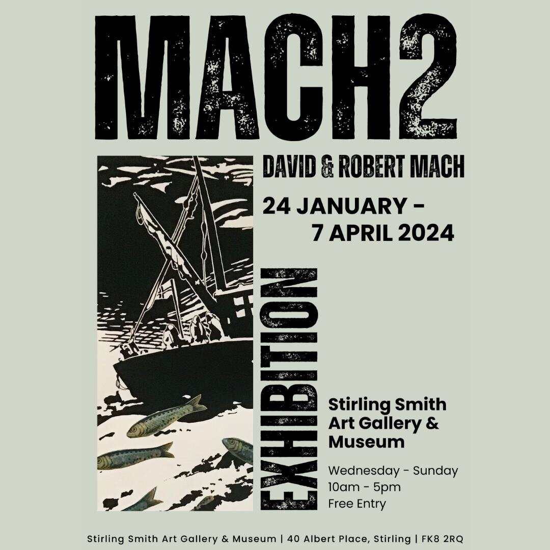 The Stirling Smith Art Gallery &amp; Museum @smithmuseum is celebrating its 150th anniversary with David and Robert Mach's first joint exhibition. Running from January 24 to April 7, 2024. 

MACH2 unites the Mach brothers' colourful and thought-provo