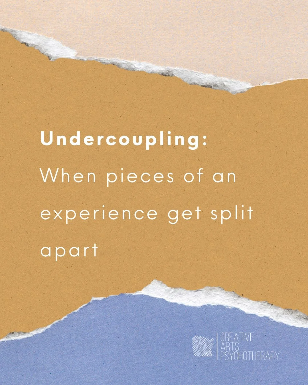 Sometimes our mind, body, and emotions aren&rsquo;t fully in sync... a phenomenon in Somatic Experiencing called undercoupling. It&rsquo;s when sensations, feelings, or memories split apart, often as a survival strategy during past overwhelm.

Underc