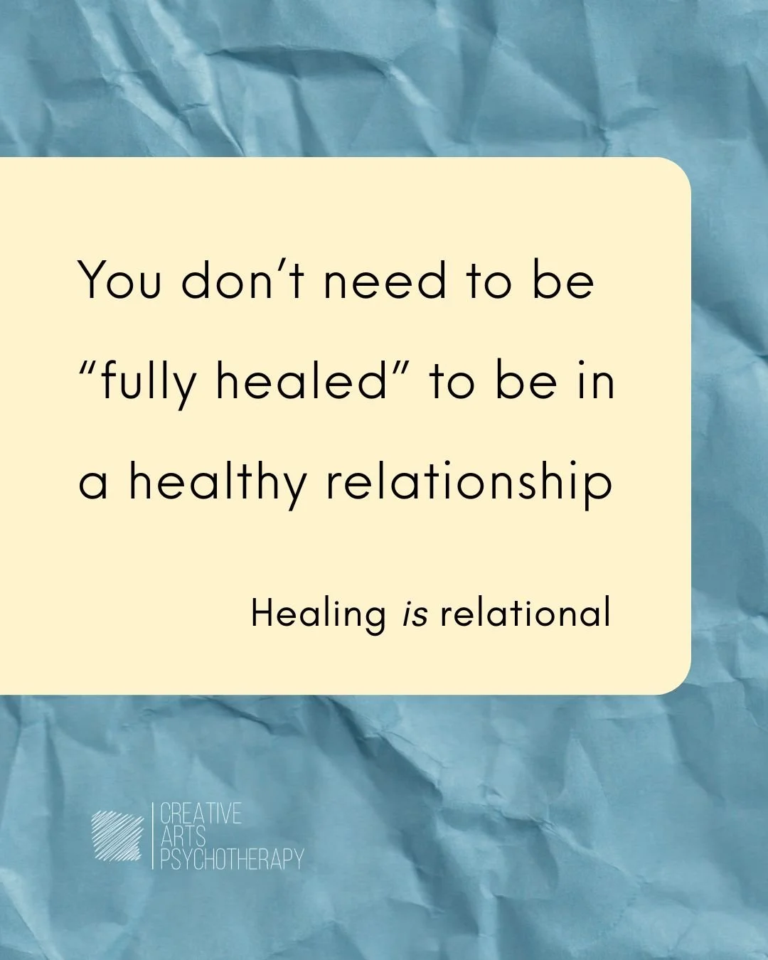 There’s a common myth in the healing space:
“You have to heal alone before you can be in a relationship.”
While it’s true that self-awareness and accountability are important, the idea that you need to be fully healed to be w