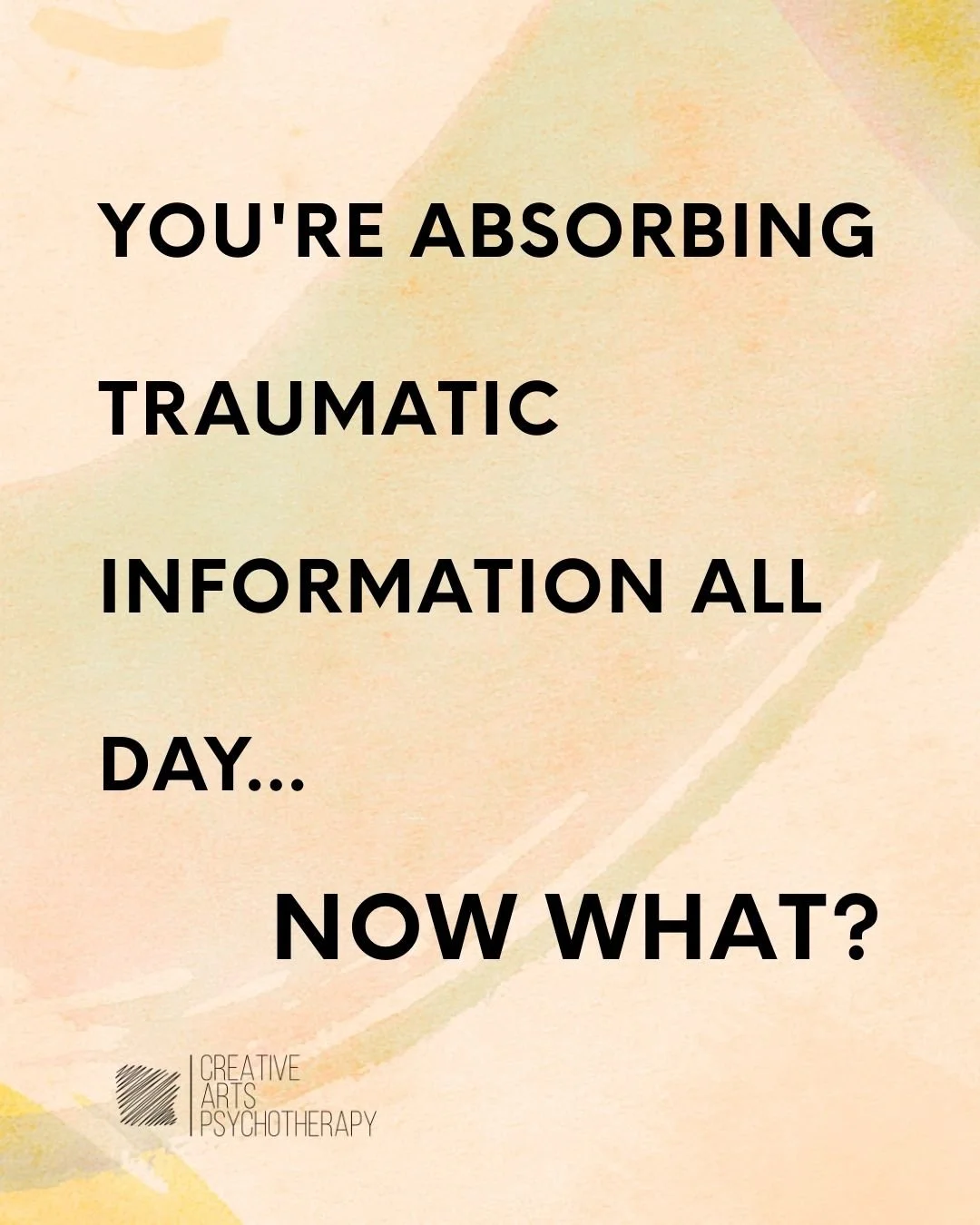 There's a difference between staying present to what's happening and consuming trauma compulsively.

Staying present means you know what's happening, you feel the weight of it, you stay connected to reality. You let it move you toward grief, rage, ac