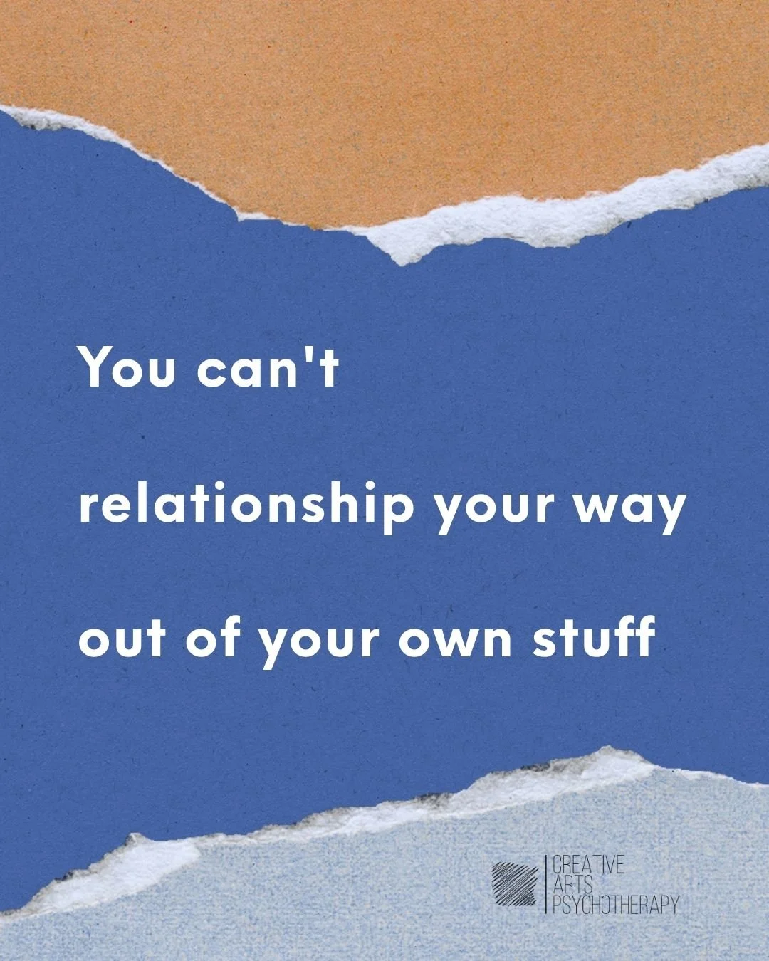 A partner can support you. But they can't do your work for you.

If you're looking to your partner to manage your emotions, you're asking them to do something they can't. And it will exhaust both of you.

Your work vs. relational work...

Your work: 