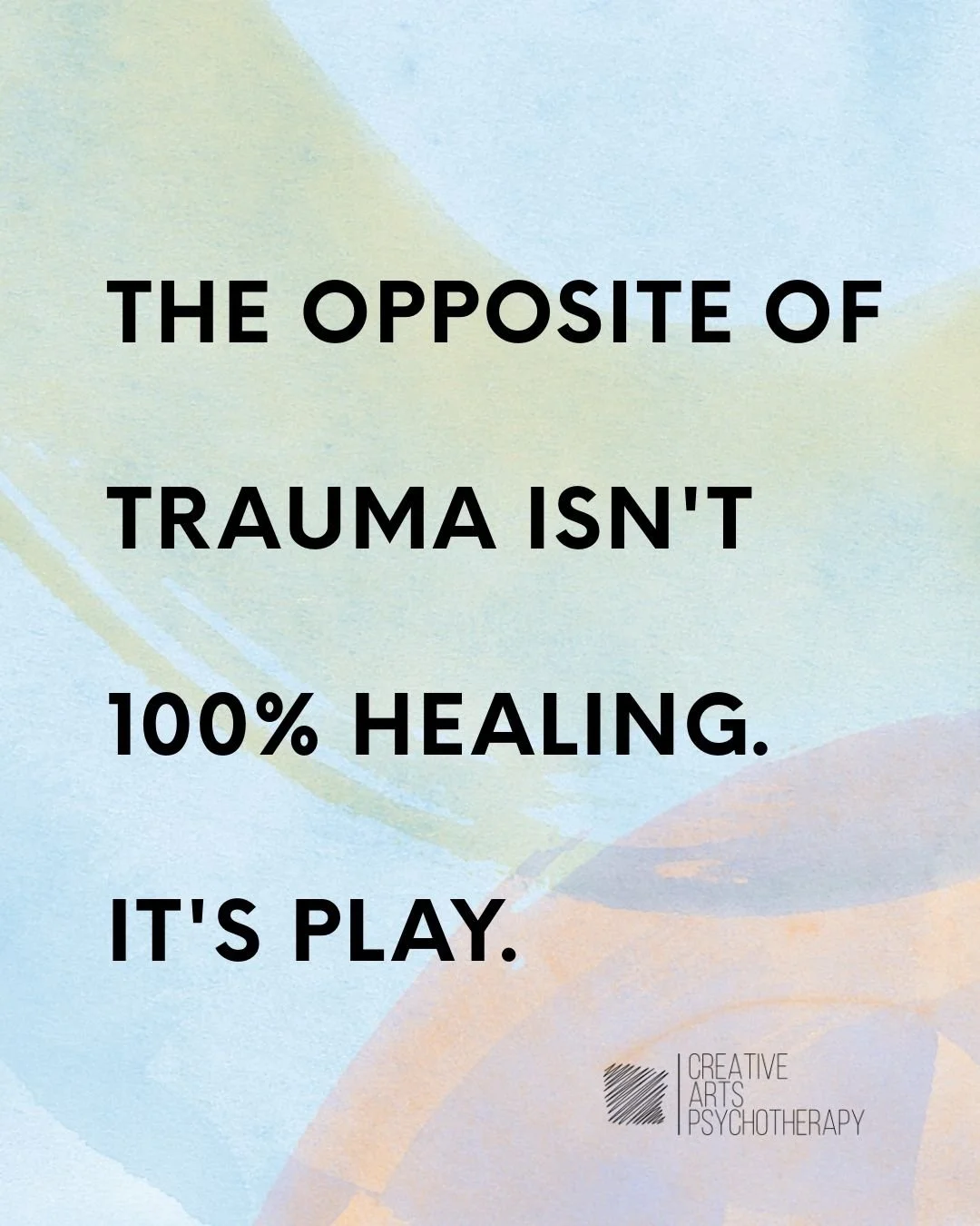 The opposite of trauma is play.

Play is the state in which your nervous system practices being safe. Not thinking about safety... experiencing it, in real time, in the body. In play, you're fully present without vigilance, engaged without agenda, mo