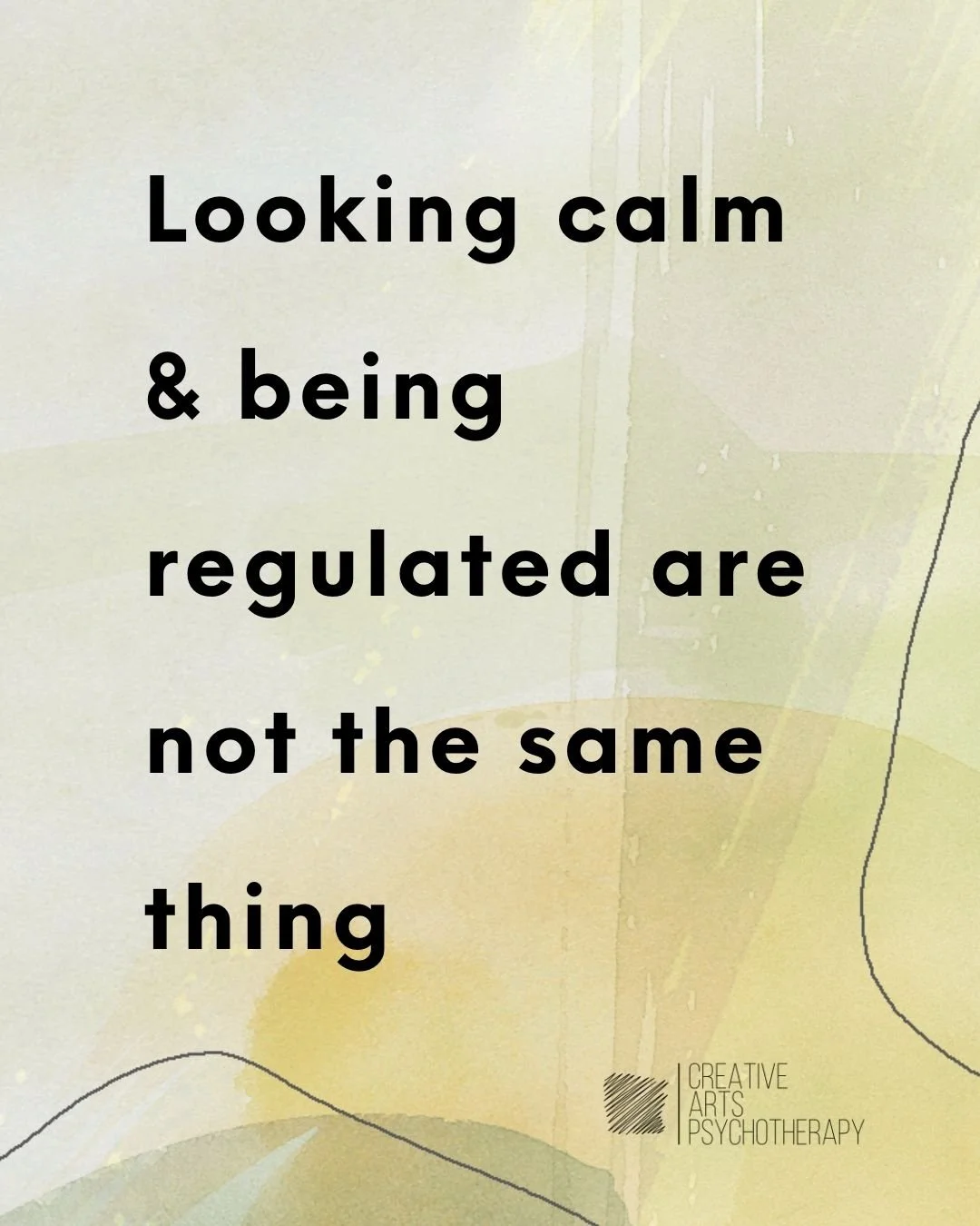 Regulation and suppression can look identical from the outside. But from the inside and physiologically, they couldn't be more different.

Regulation means something actually shifted. The activation moved through, or you found enough ground to stay p
