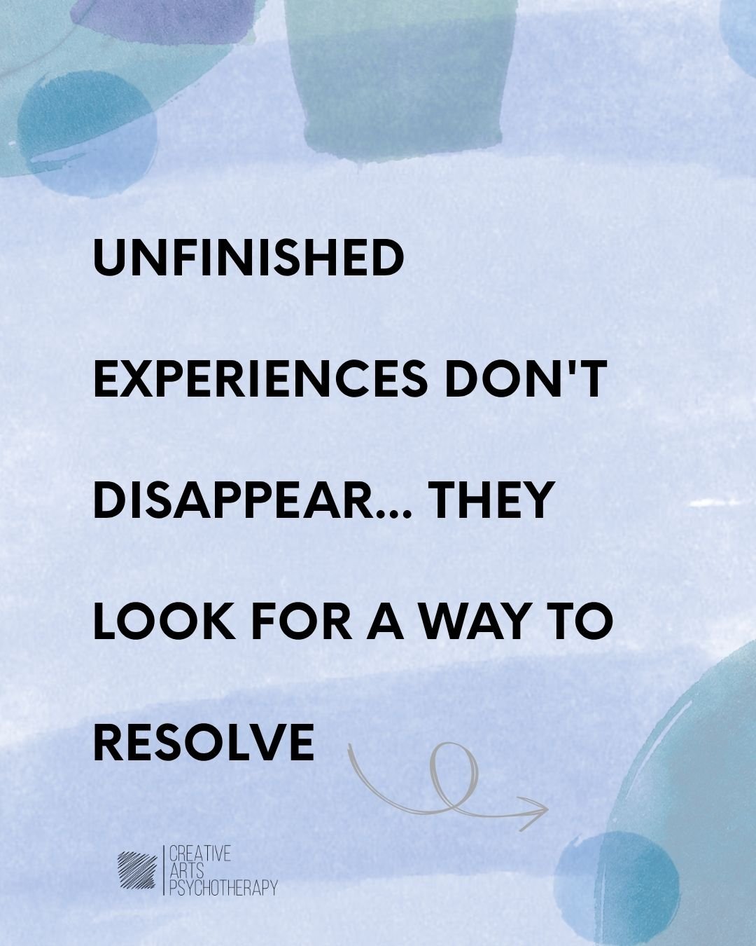 The nervous system has a completion tendency. When an experience is met (felt, expressed, given enough space) something can begin to settle. When it gets interrupted, cut off, or overwhelmed, something remains. As unfinished business, still looking f