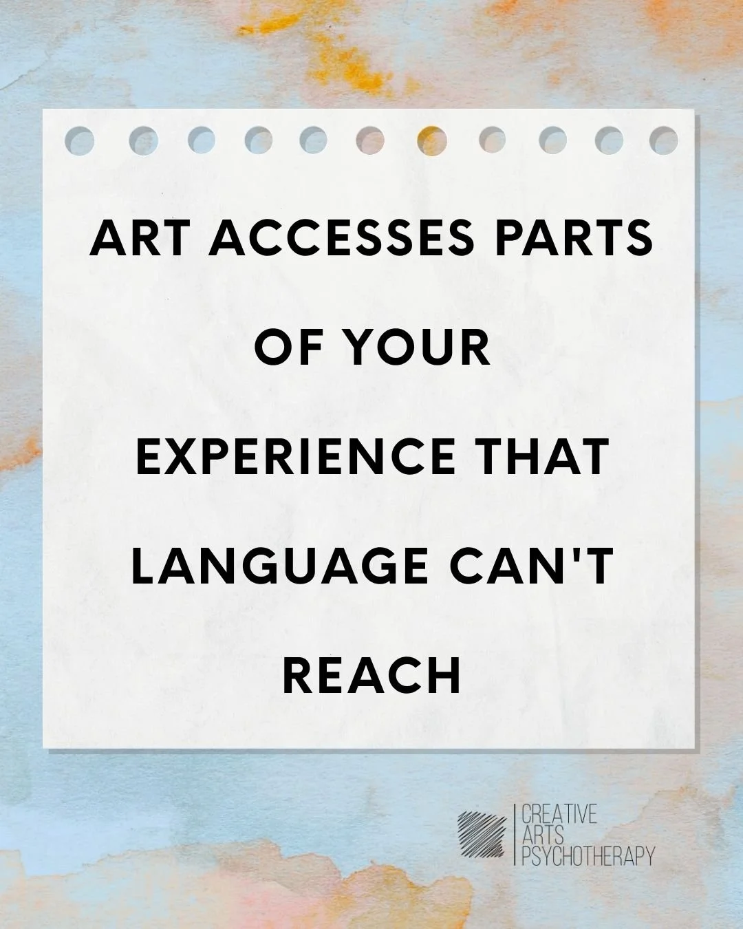 By the time an experience becomes words, it's already been processed, edited, organized... filtered through the part of your brain that manages how you're perceived. The raw experience is further back than that.

Artmaking accesses experience before 
