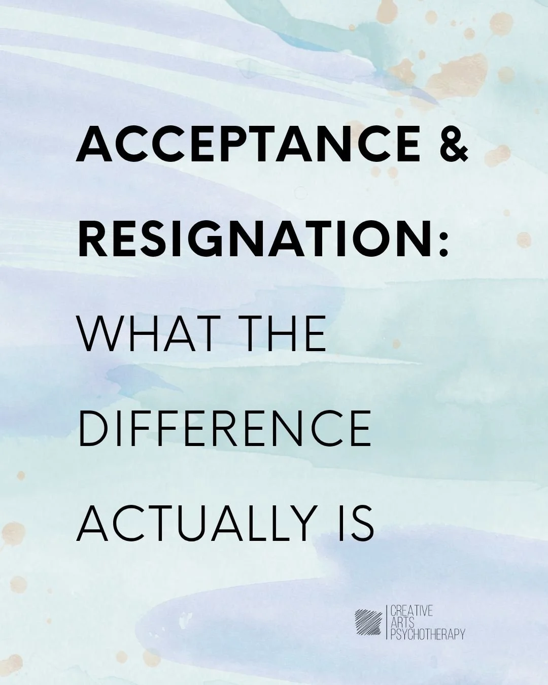 Acceptance often gets heard as: "this is fine, I've made peace with it, I've stopped caring." Which makes it sound like the goal is capitulation. That's not what it means.

Acceptance is a relationship with reality. Allowing what is true to