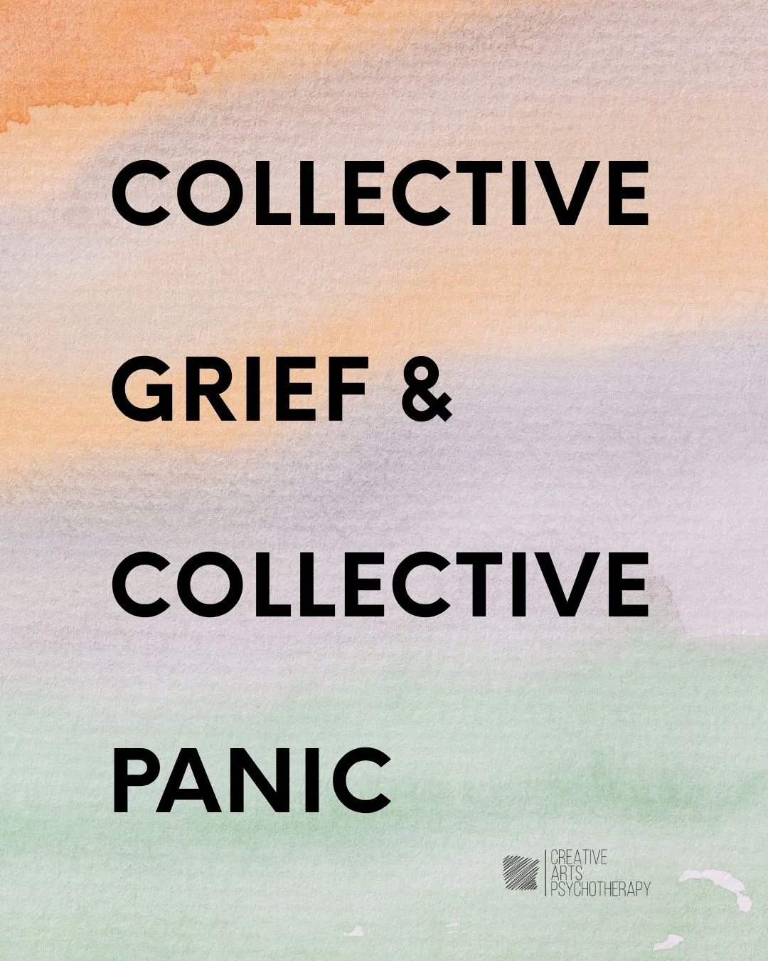 Collective grief and collective panic are both responses to real, terrible things.

Grief moves slowly. It asks you to feel something fully, to stay present to loss, to be witnessed in it. When people grieve together, it tends to bind: to deepen conn