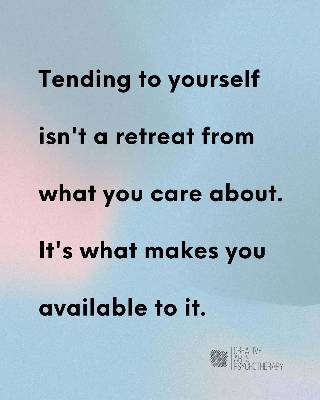 There's a story that gets told implicitly, sometimes explicitly, that tending to yourself is a kind of turning away. That rest is indulgence. That having good moments when the world is the way it is means you're not taking it seriously enough.

A dep