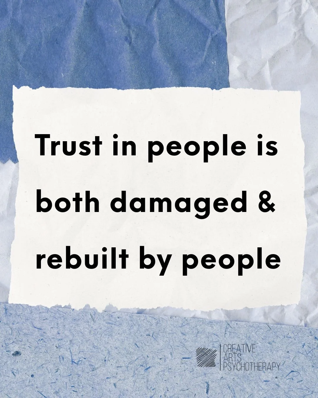 Horror breaks two things specifically: the sense that the world is basically safe, and the sense that other people can be trusted. Those don't get restored through understanding or insight. They get restored through experience: in relationship, with 