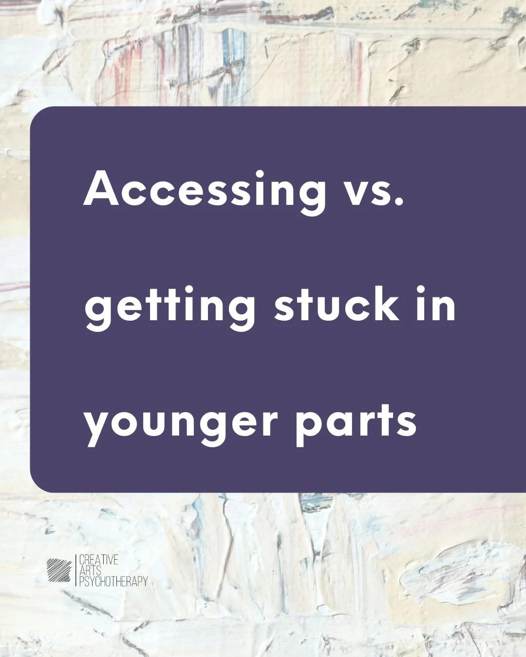 One of the most important distinctions in trauma-informed work is the difference between being in contact with younger material and being consumed by it. These aren't the same experience.

The clinical concept that makes the difference is dual awaren