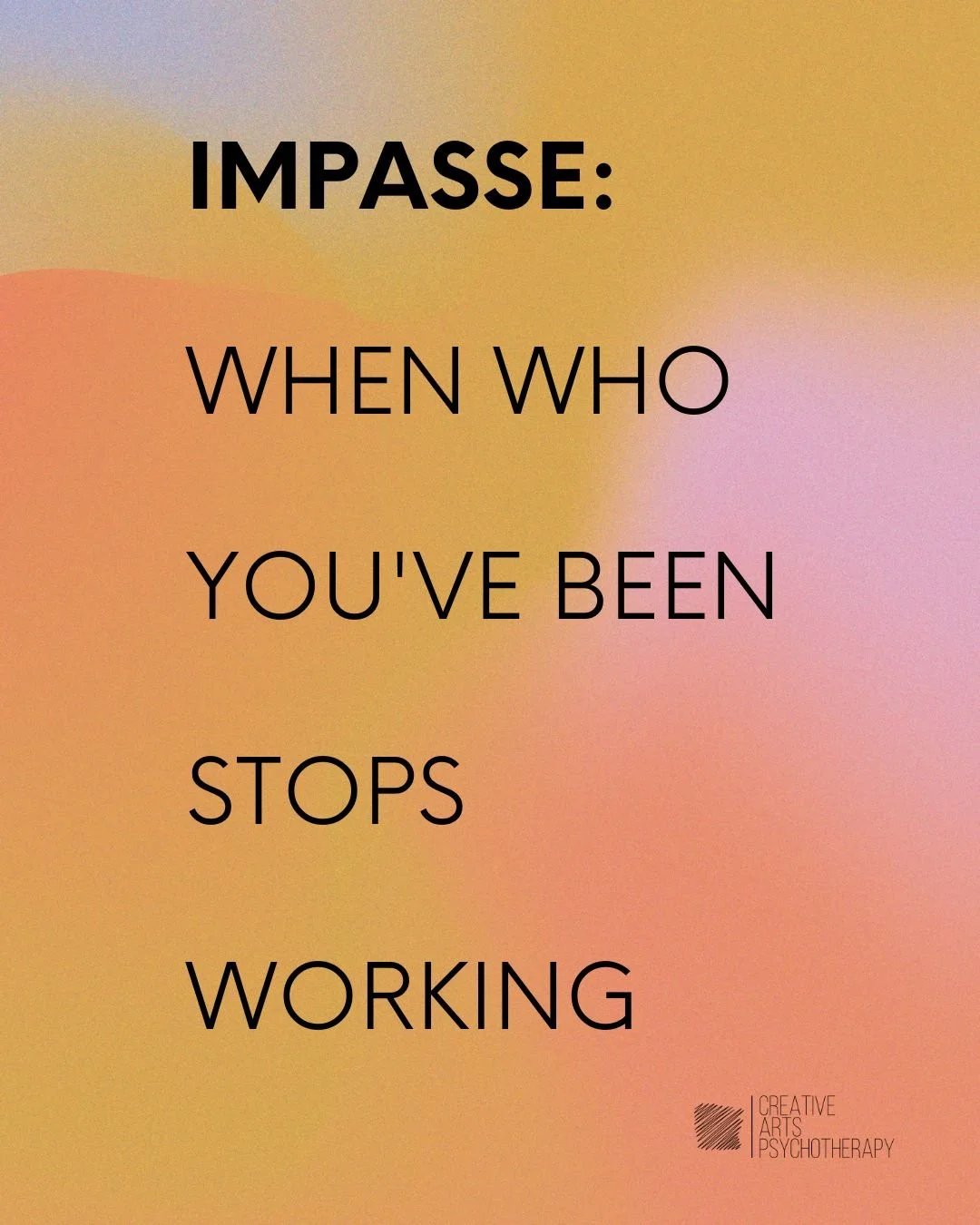 Impasse is a Gestalt concept that offers a name and a shape to the experience of being in between. Its value lies in reframing what growth actually feels like from the inside... not the clean narrative of insight leading to change, but the disorienti