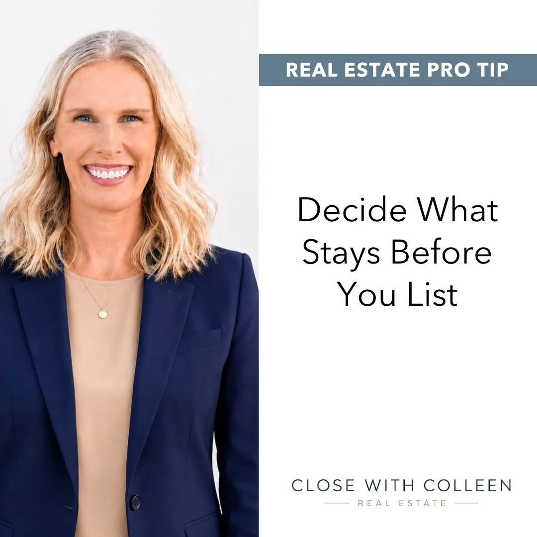 How should Florida home sellers decide what stays with the home before listing?