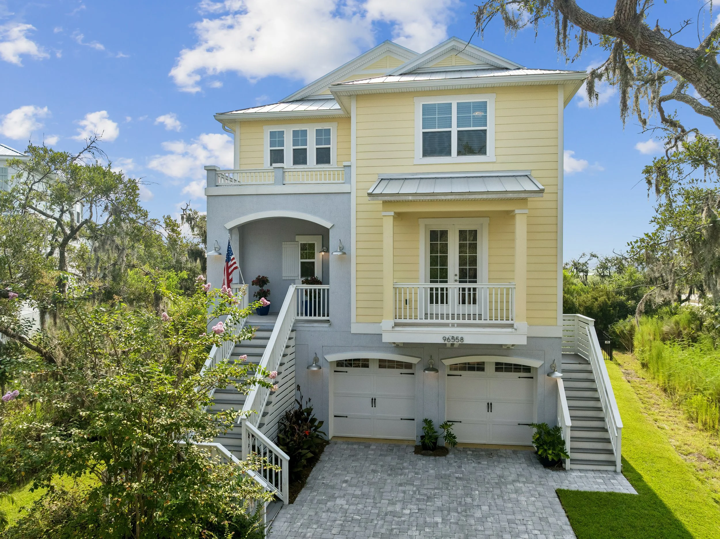 Elevated coastal home for sale at 96558 Compass Point Drive in Oyster Bay Harbour