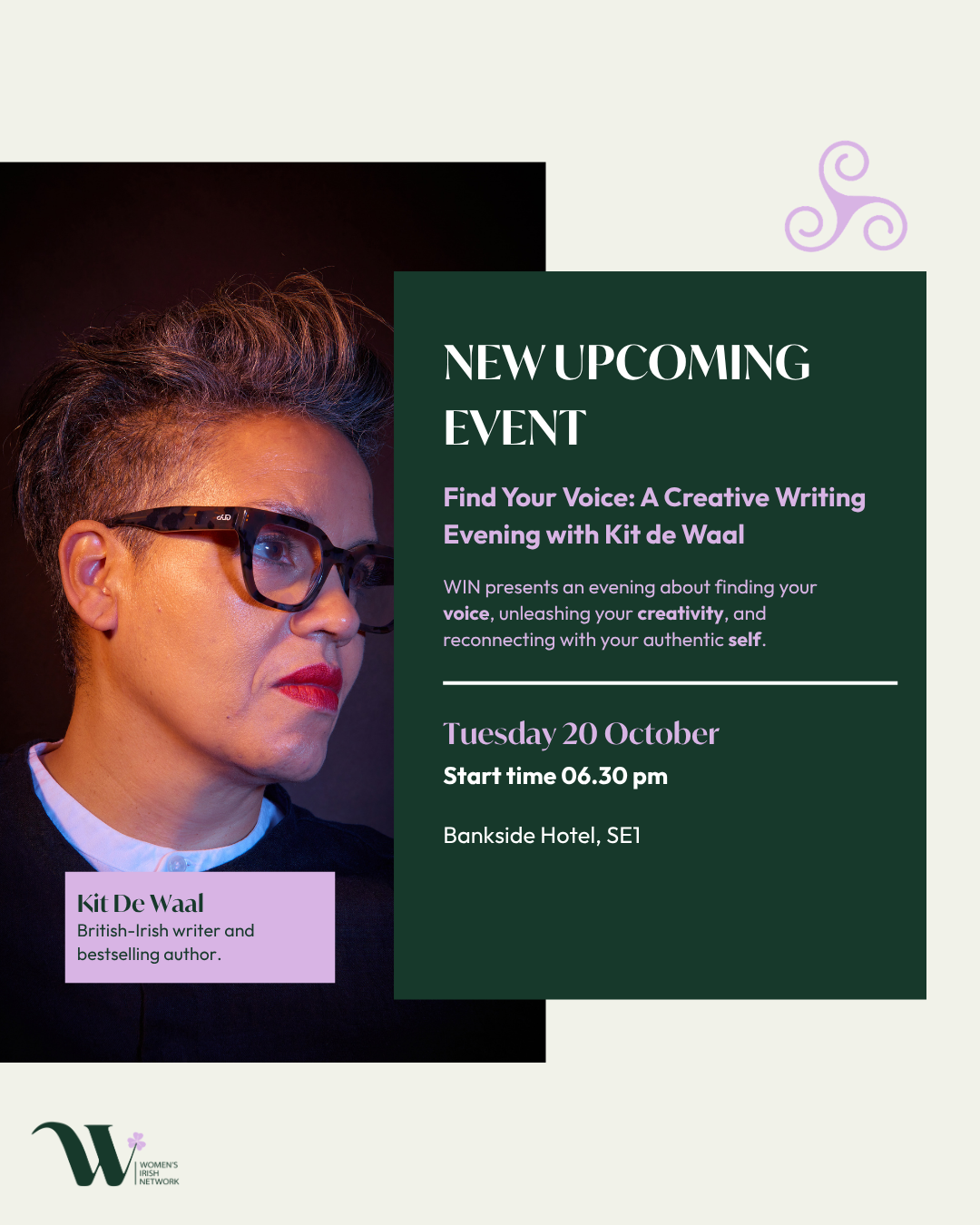Find Your Voice: A Creative Writing Evening with Kit de Waal