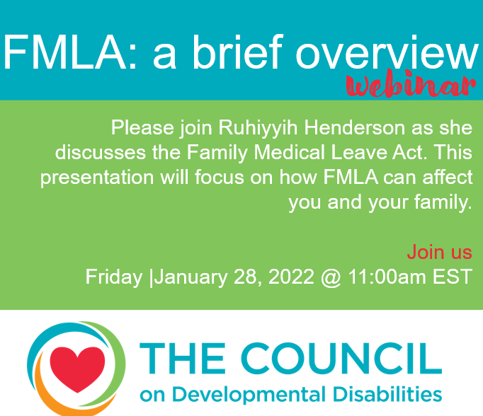Family Medical Leave Act Overview — Council on Developmental Disabilities