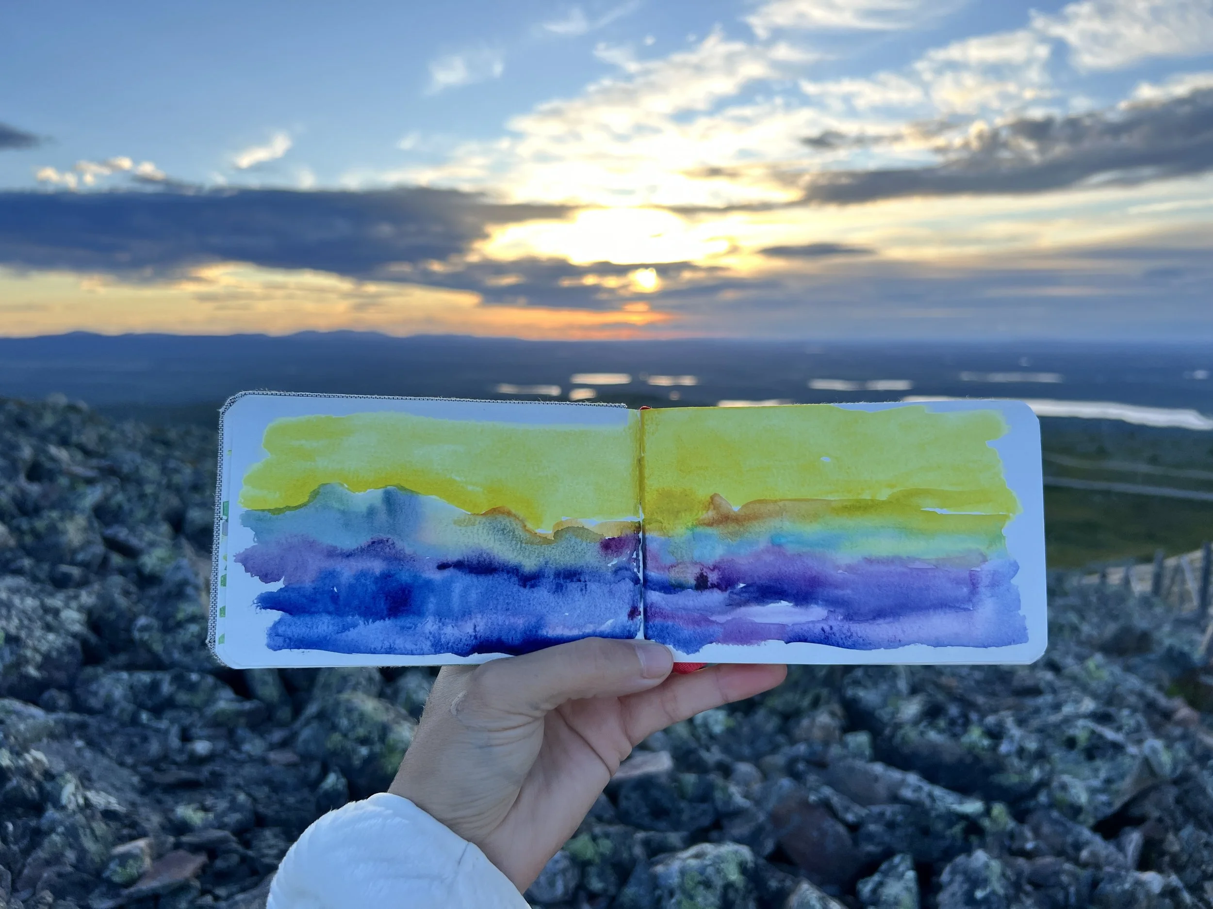 The Midnight Sun in Lapland, Finland