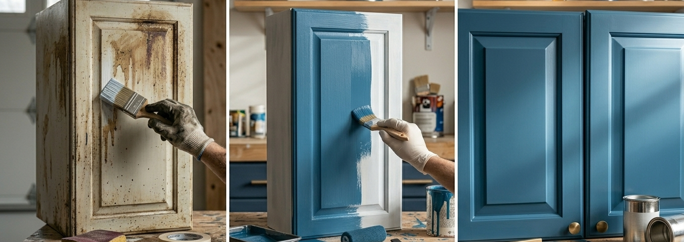 Cabinet Painting Process: A Complete Step-by-Step Guide to Achieve a&nbsp; Professional Finish