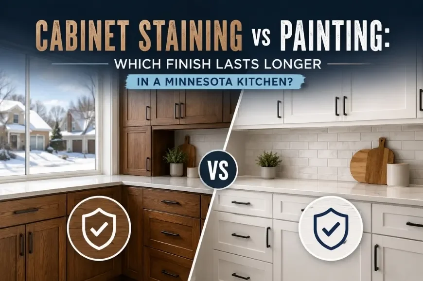 Cabinet Staining vs Painting: Which Finish Lasts Longer in a Minnesota Kitchen?