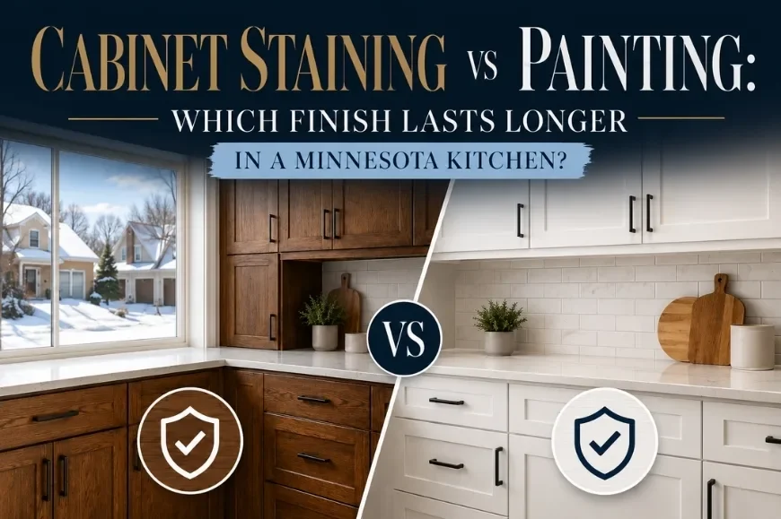 Cabinet Staining vs Painting: Which Finish Lasts Longer in a Minnesota Kitchen?