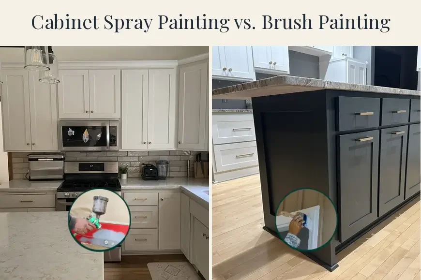 Cabinet Spray Painting vs Brush Painting: Why Spray Gives a Factory-Quality Finish