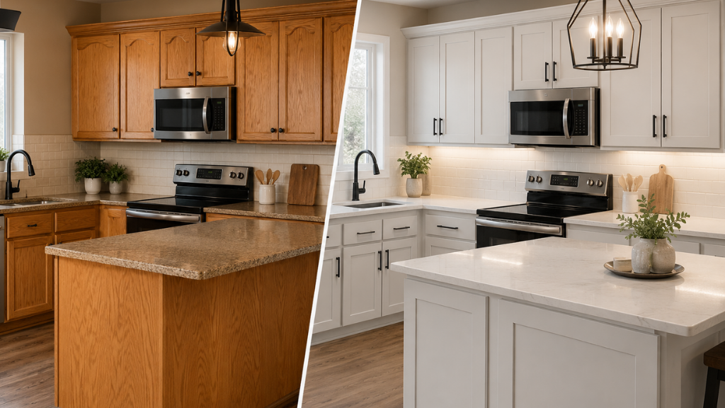 Cabinet Painting and Refacing in Rogers, MN