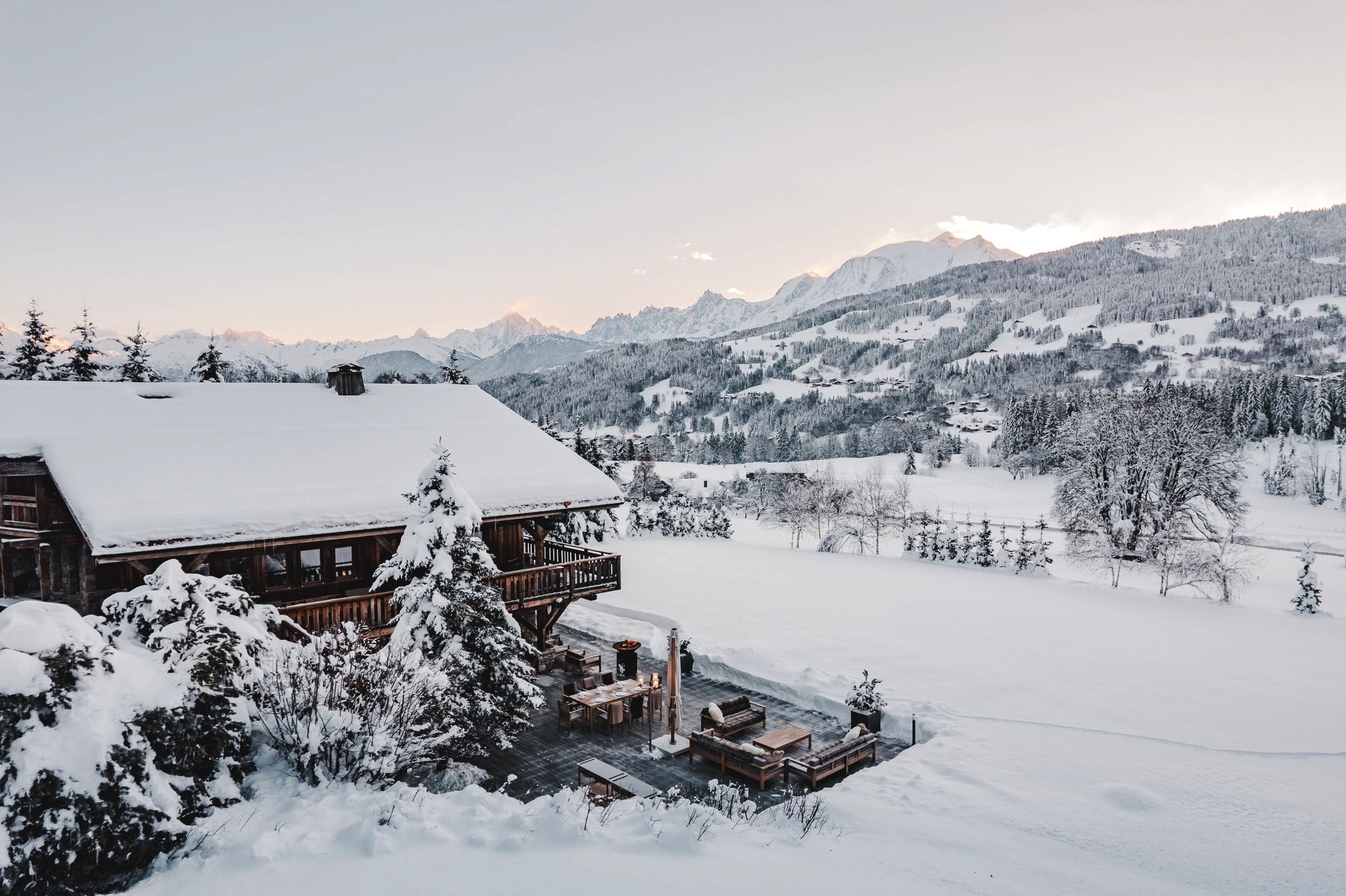 Chalets in French Alps