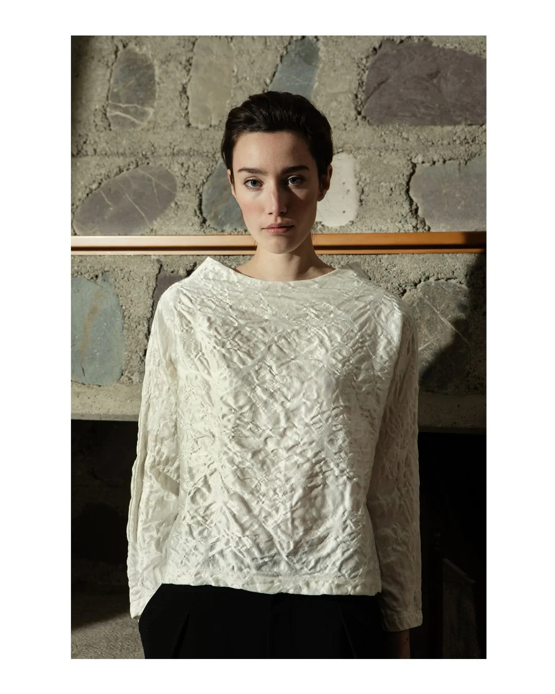 Introducing our seasonal highlight: the special wool blend. Its soul is both soft and sculptural, it moves with grace and presence. More versions coming soon.