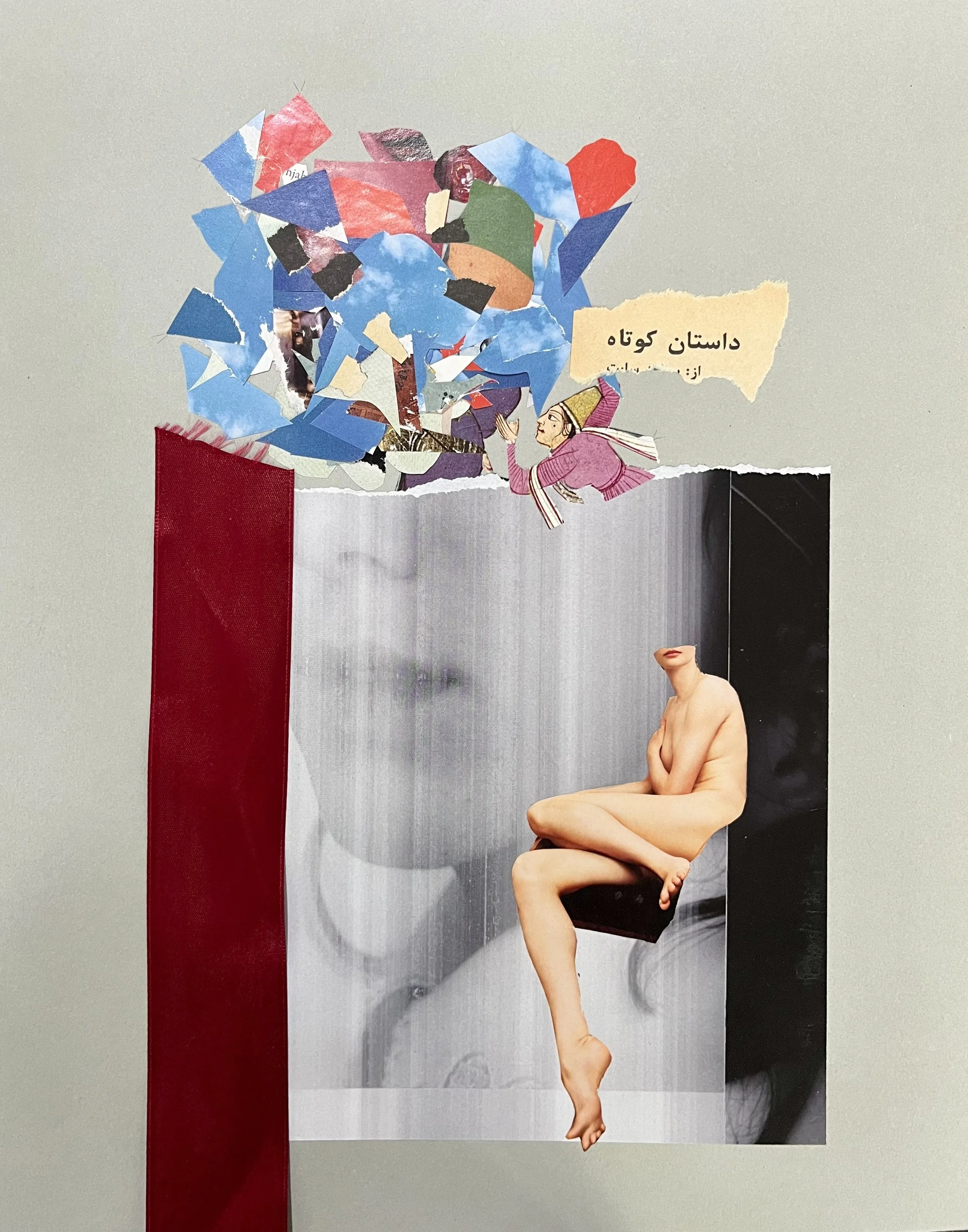 "Red River of Tears"
Analog Mixed Media Collage, 2025
30x35 cm