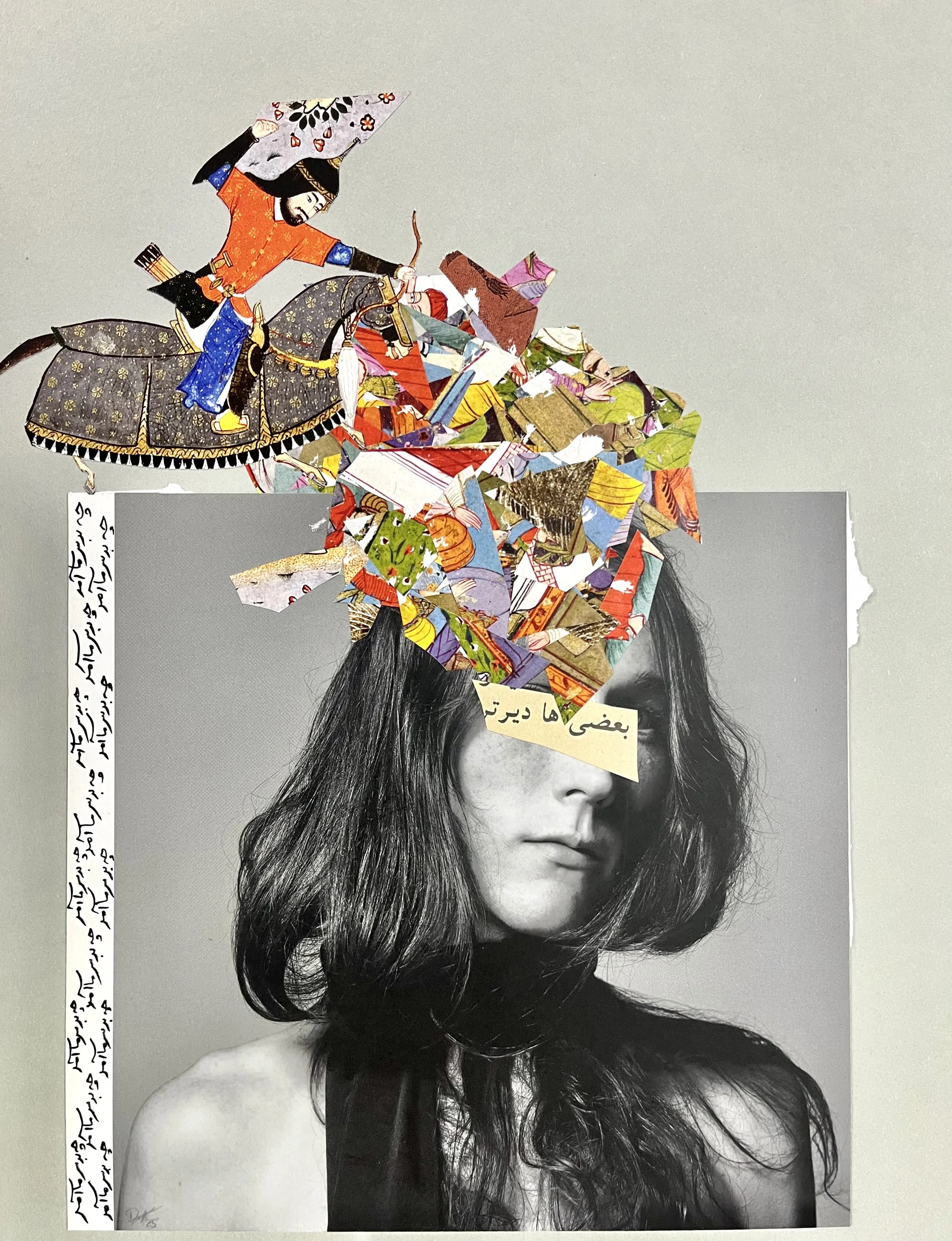 "What Happened To Us"
چه بر سر ما آمد
Analog Mixed Media Collage, 2025
30x40 cm
