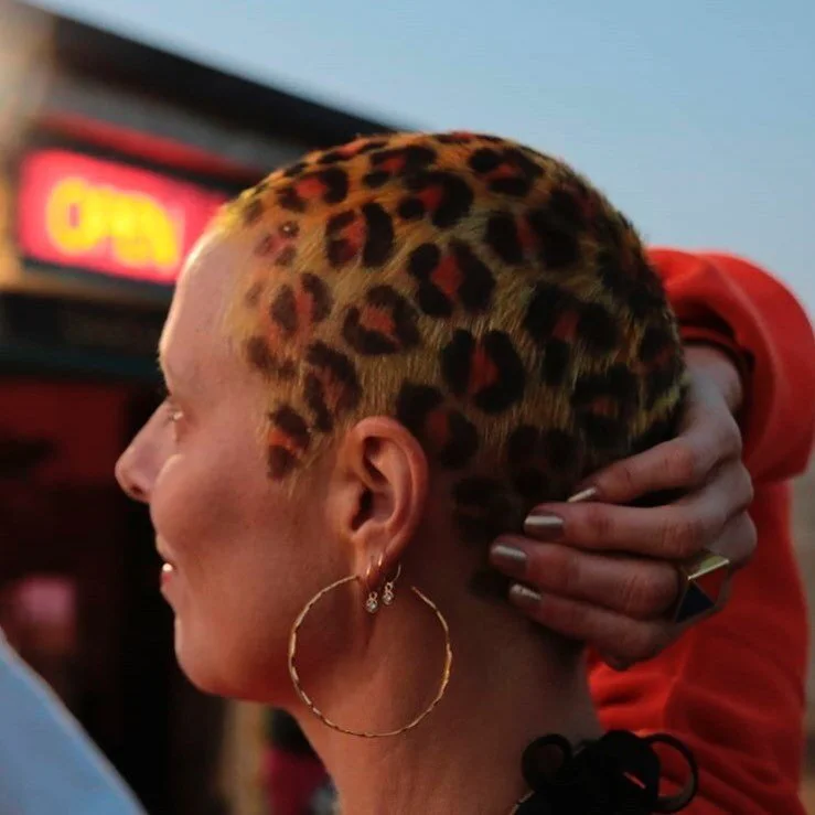 Covid creativity. Thank you Zoe for letting me paint your head. @zoelem1