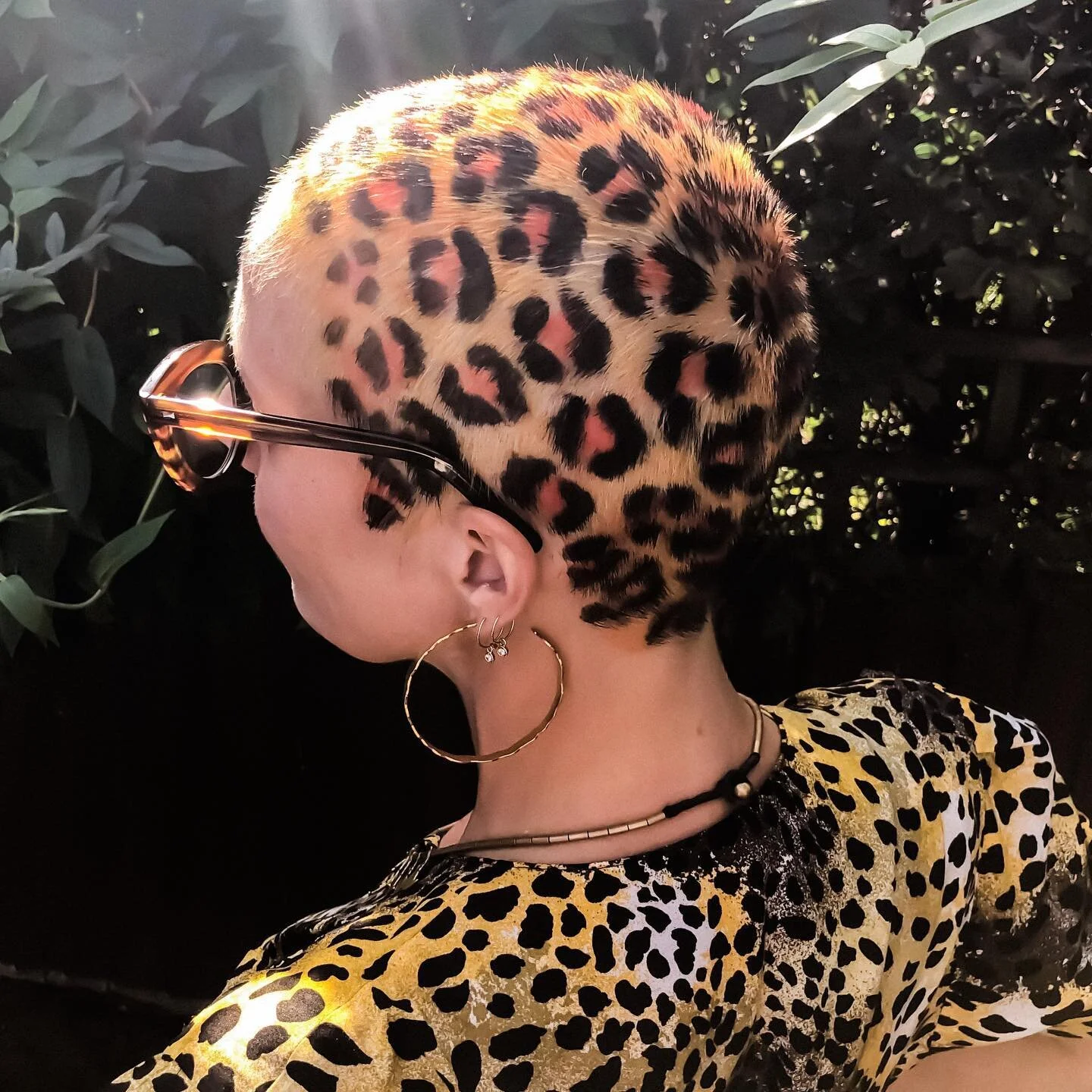 We&rsquo;re at it again. @zoelem1 #leopardprint #leopardhair