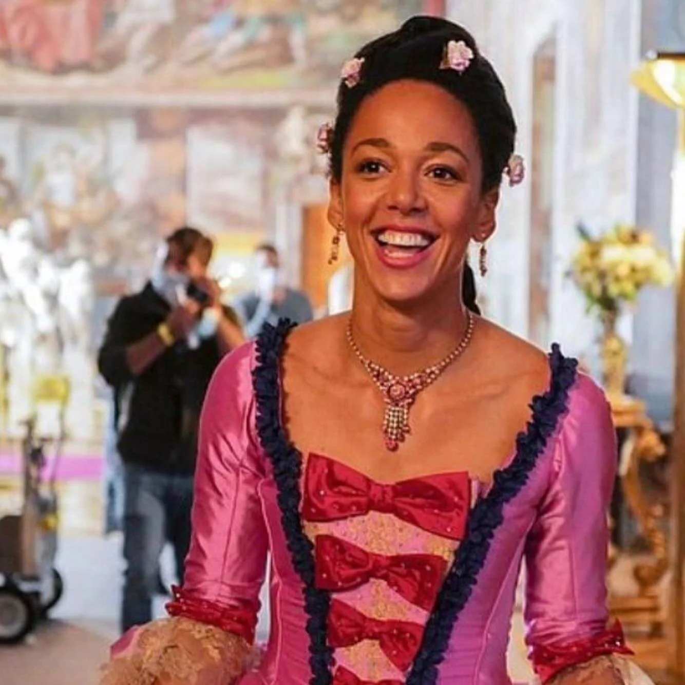 I was lucky enough to design the hair and makeup for a TV commercial in Prague last Autumn, directed by Martin Krejci with incredible costume design by  super talented @vinillapod. Eighteenth Century vibes to sell Muller Yogurt starring Olympic Gold 