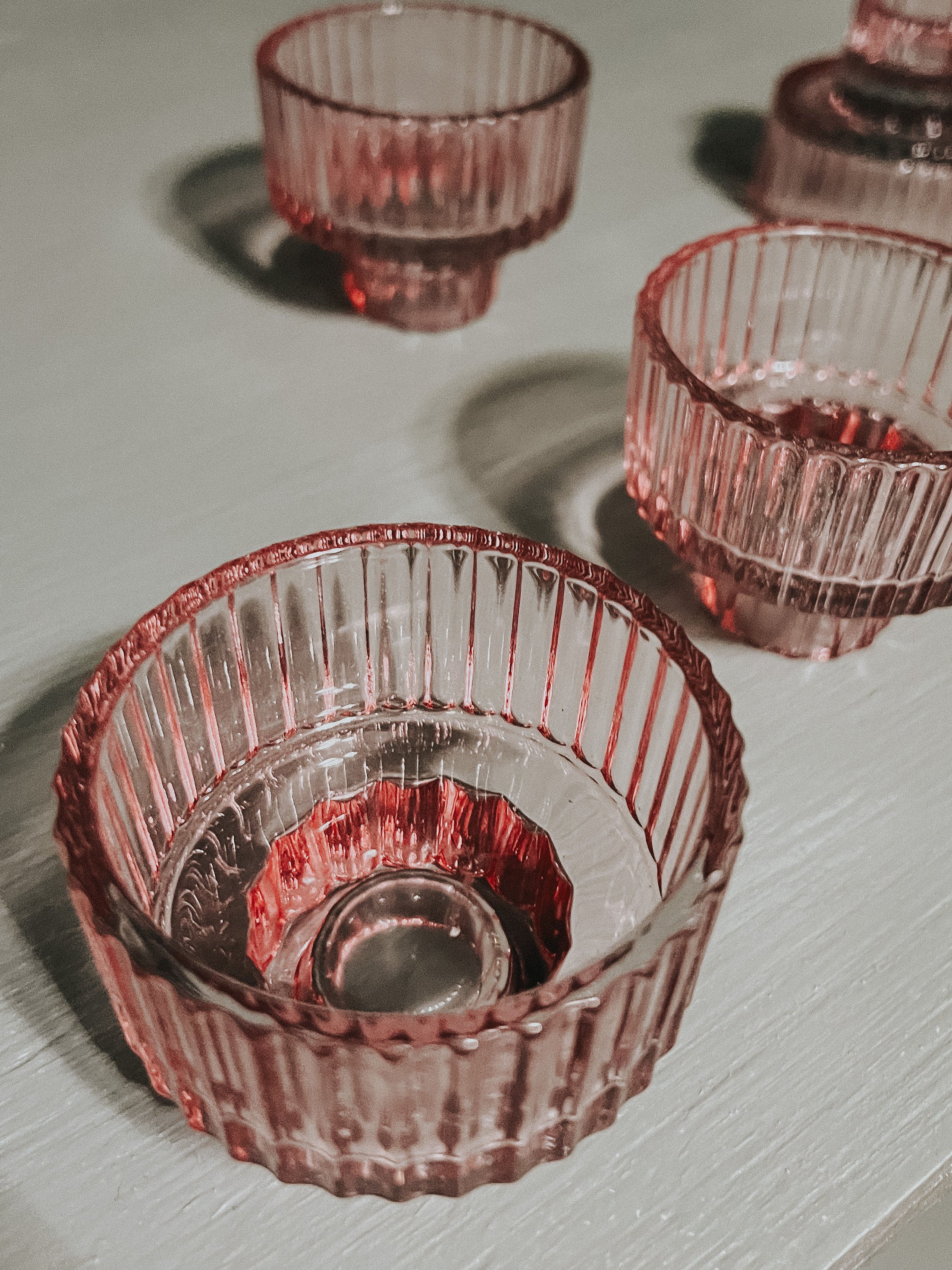 Pink elegant candle votive