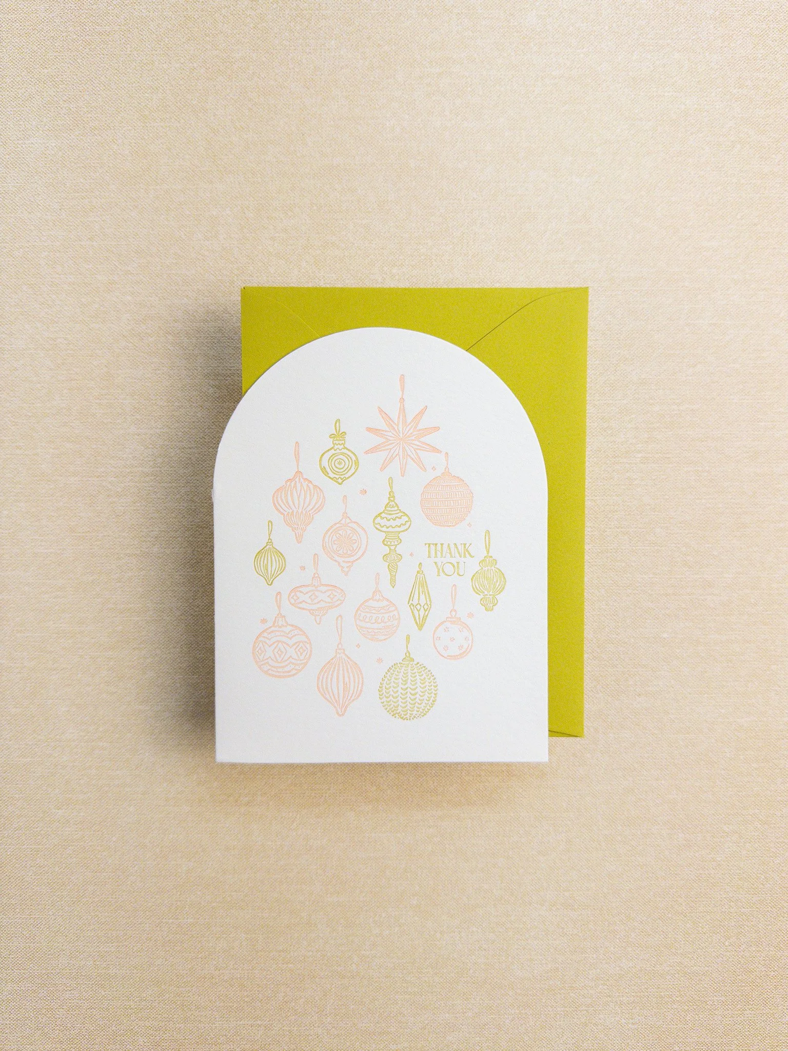 Thanks Mod Ornaments Card