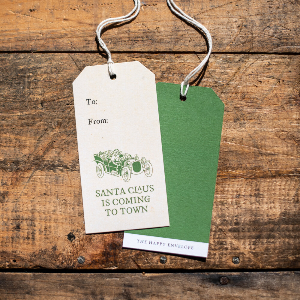Coming to Town, gift tags — The Happy Envelope