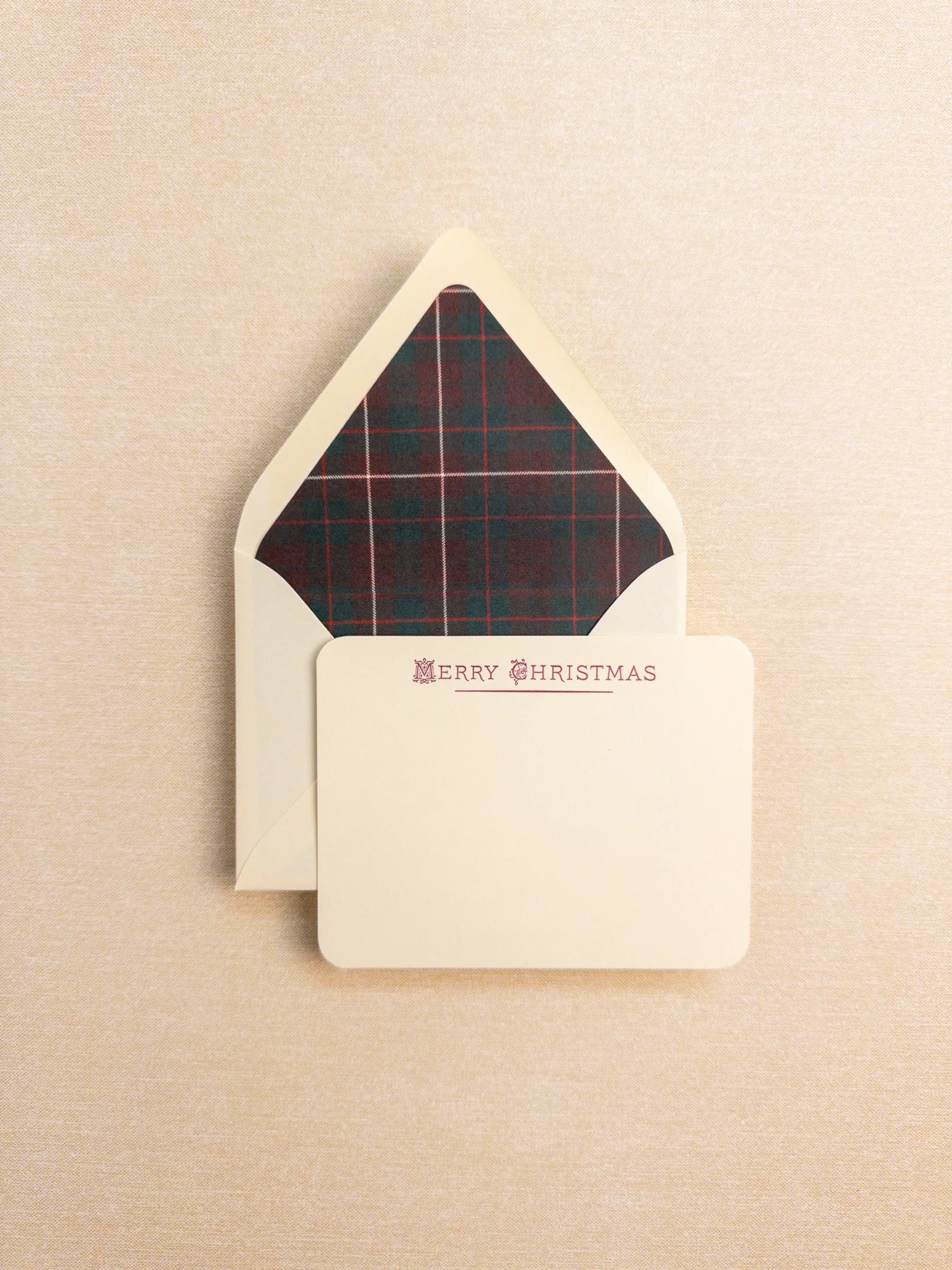 Yuletide Plaid Stationery Pack
