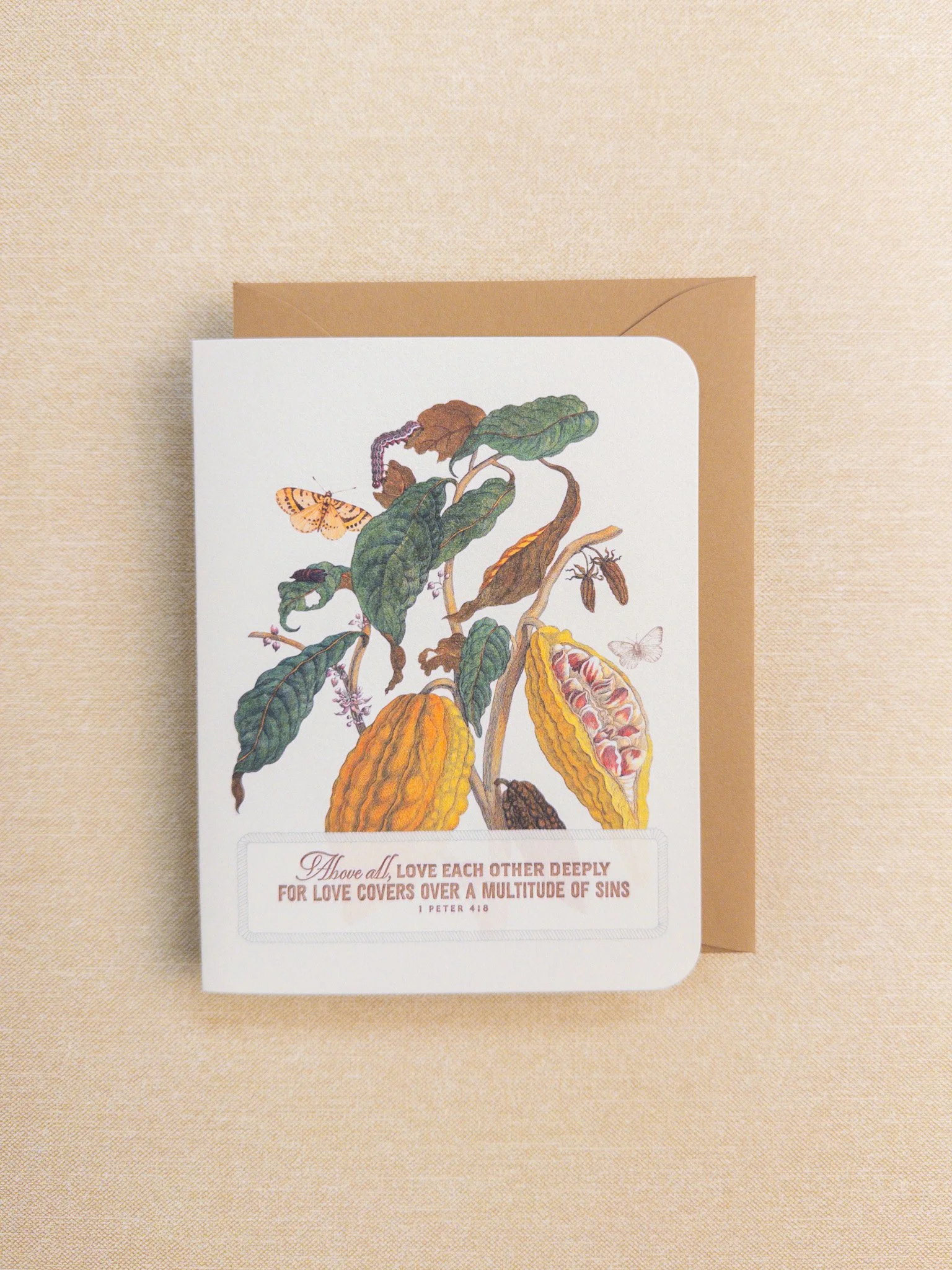 Love Each Other Deeply Scripture Card